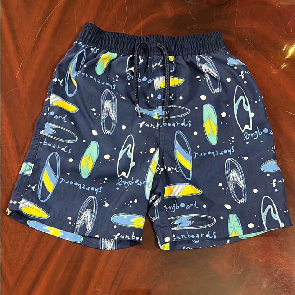 24M Navy Surfboard Print Swim Shorts